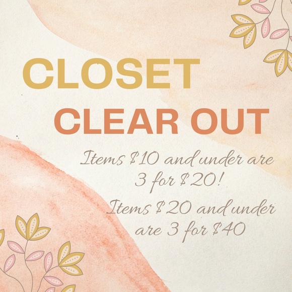 Closet Clear out Sale! - Picture 1 of 1